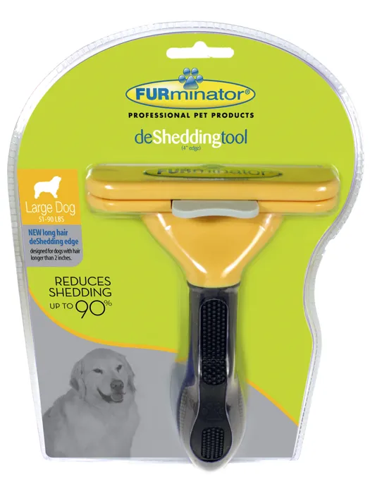 Furminator Long Hair Deshedding Tool For Dogs Large