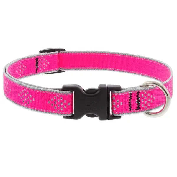 Lupine 3/4 Inch Pink Diamond Collar 9-14"