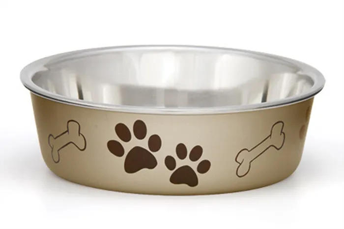 The Bella Bowl Metallic Champagne Md 6.75" 28-oz