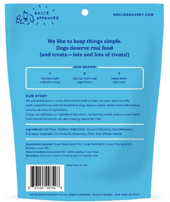 Bocce's Bakery Soft & Chewy Chicken 6-oz