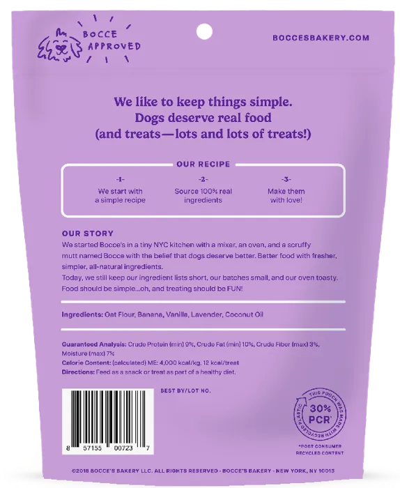 Bocce's Bakery Bedtime Tea Biscuits 5-oz