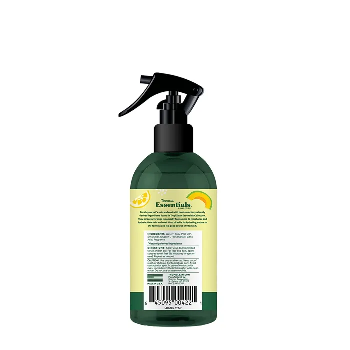 Tropiclean Essentials Yuzu Oil Spray 8-oz