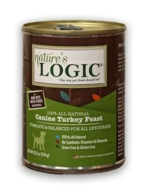Nature's Logic Dog Can Gf Trky Feast 13.2-oz