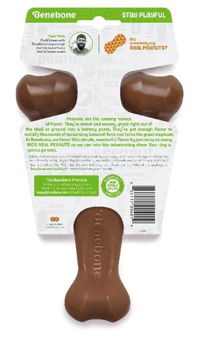 Benebone Dog Wishbone Peanut Butter Medium