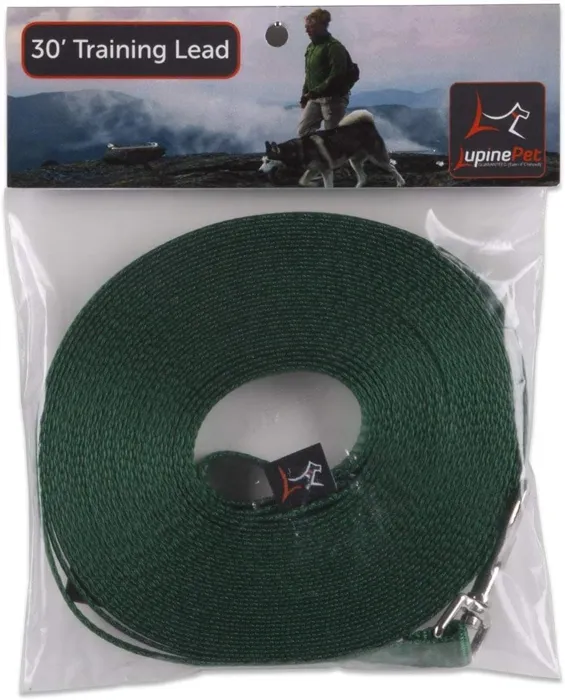 Lupine 1/2" Green 30' Gate Snap Training Lead