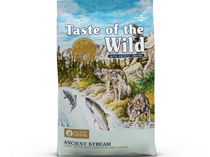 Ancient Stream Smoked Salmon & Ancient Grain Recipe Dry Dog Food 14-lb