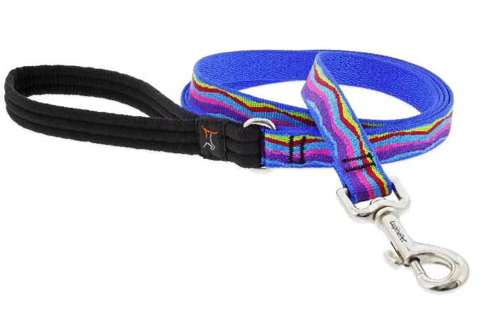 Lupine Ripple Creek Leash 1" 4 Ft Black/white