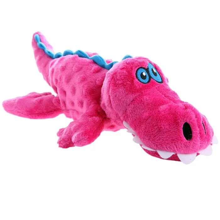 Godog Gator Pink Large Dog Toy