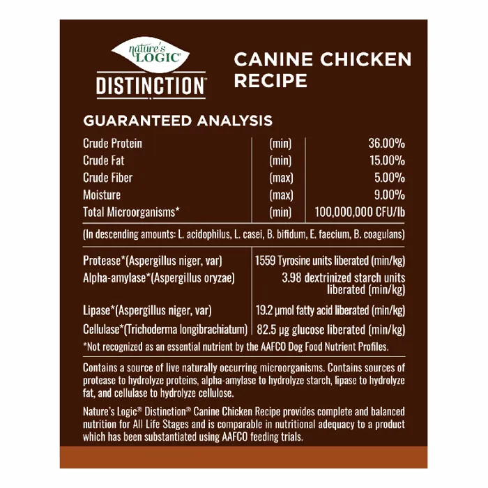 Nature's Logic Dog Distinction Chicken 24-lb
