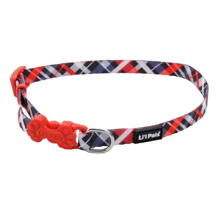 Adjust Patterned Red/grey Plaid 3/8"x08"-12"