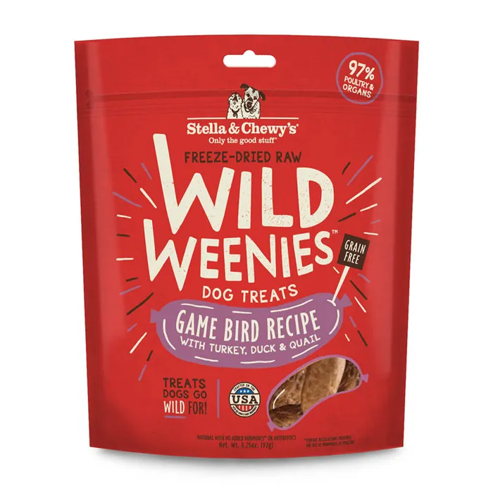 Stella Wild Weenies Freeze Dried Game Bird 3.25-oz