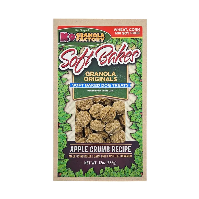 K9 Granola Dog Soft Bakes Apple Crumb 12-oz