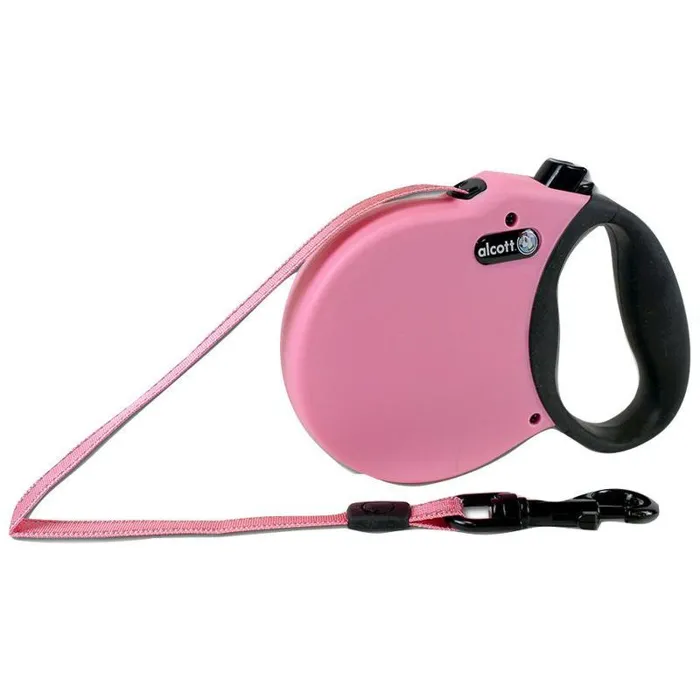 Alcott Adventure Retractable Leash Pink Xsmall