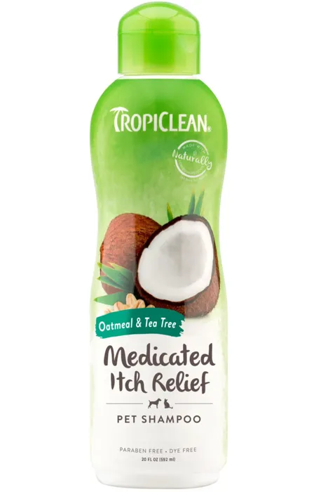 Tropiclean Oat & Tea Tree Medicated Shampoo 20-oz