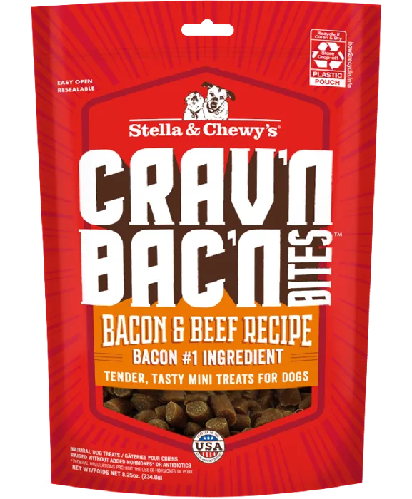 Stella & Chewy's Cravin' Bacon Bites Beef 8.25-oz