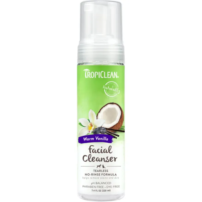 Tropiclean Tearless Facial Cleanser Shampoo 7.4-oz
