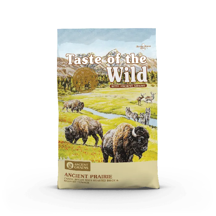Ancient Prairie Roasted Bison, Roasted Venison & Ancient Grain Recipe Dry Dog Food 28-lb