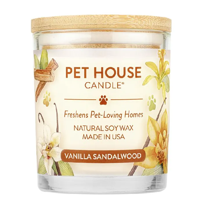 Pet House Candle Vanilla Sandalwood 8.5 Oz 3/case