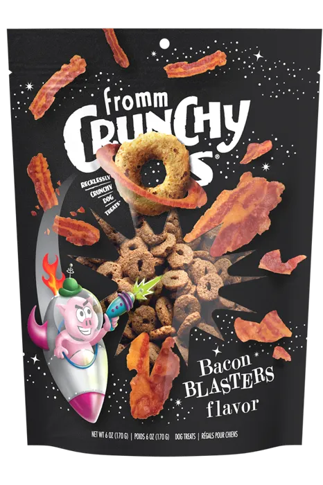 Fromm Dog Crunchy Os Bacon Blasters Treat 6-oz