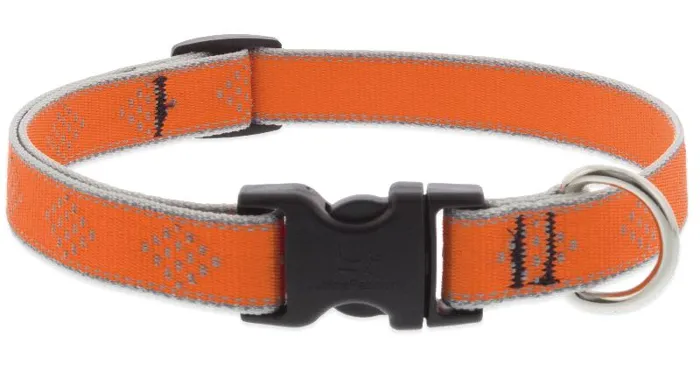 Lupine Adjustable Collar 1" 16-28" Orange Diamond