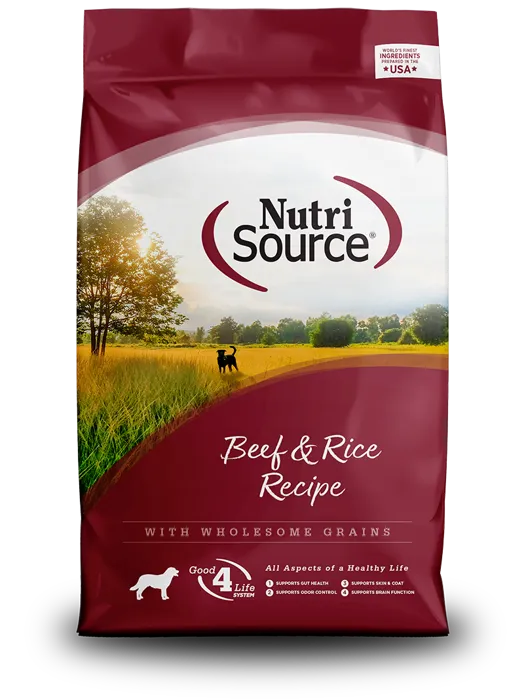Nutrisource Dog Adult Beef & Rice 12-lb