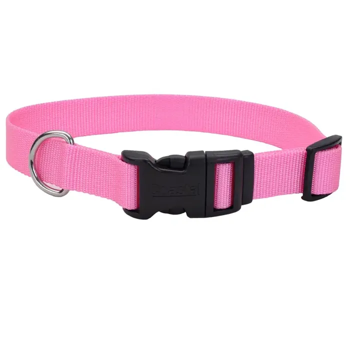 Nylon Adjustable Tuff Collar 5/8"x14"-bright Pink