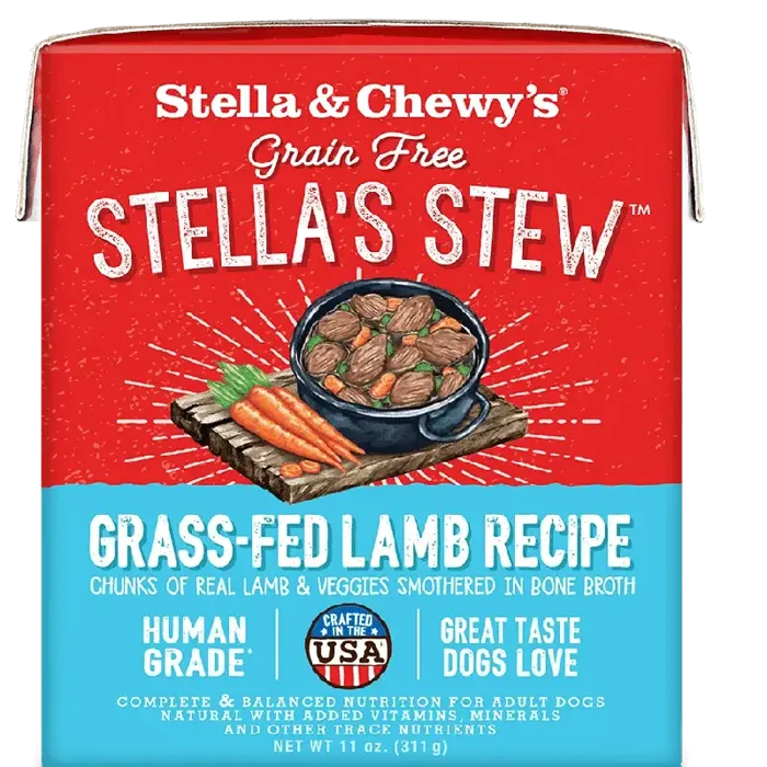 Stella's Stew Grass-fed Lamb Wet Dog Food 11-oz