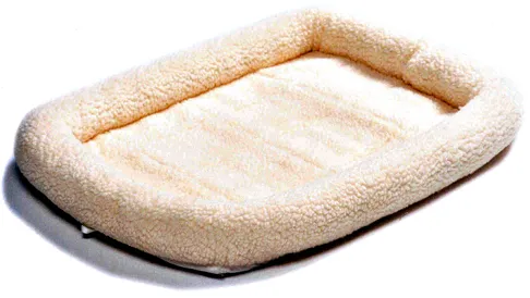 Midwest Quiet Time Pet Bed 42"x26" Sheepskin