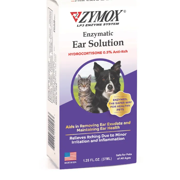 Zymox Ear Solution 5 Hydrocort 1.25 Oz