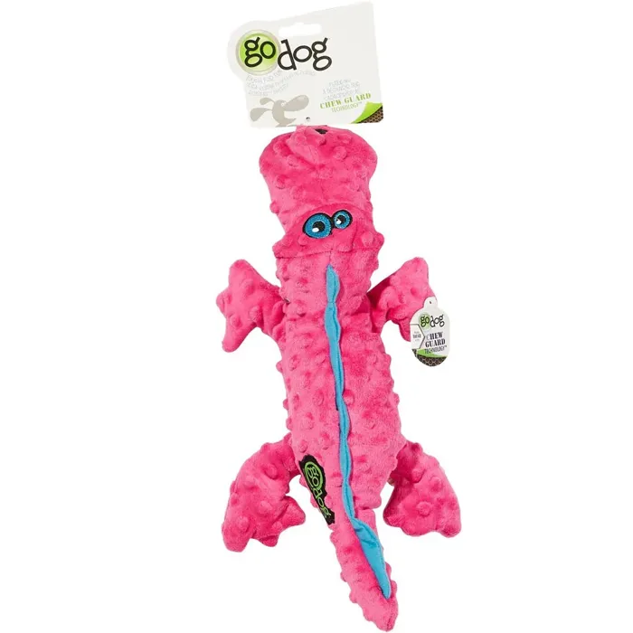 Godog Gator Pink Large Dog Toy