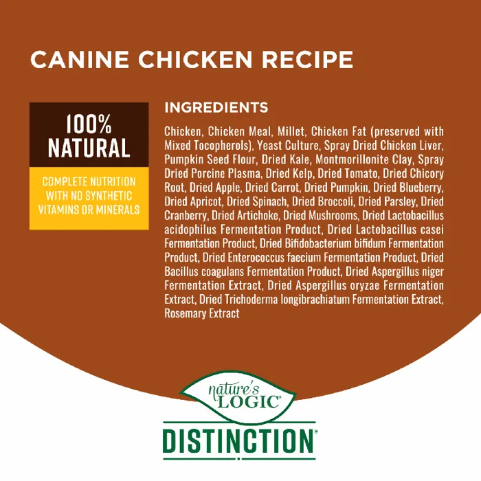 Nature's Logic Dog Distinction Chicken 24-lb