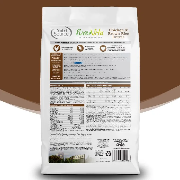 Purevita Dog Chicken & Brown Rice 12#