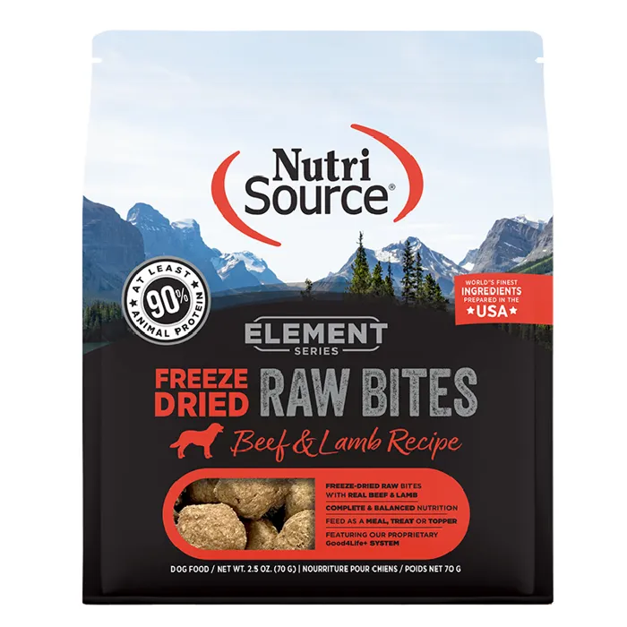 Elements Fd Raw Bites Beef And Lamb - 2.5-oz