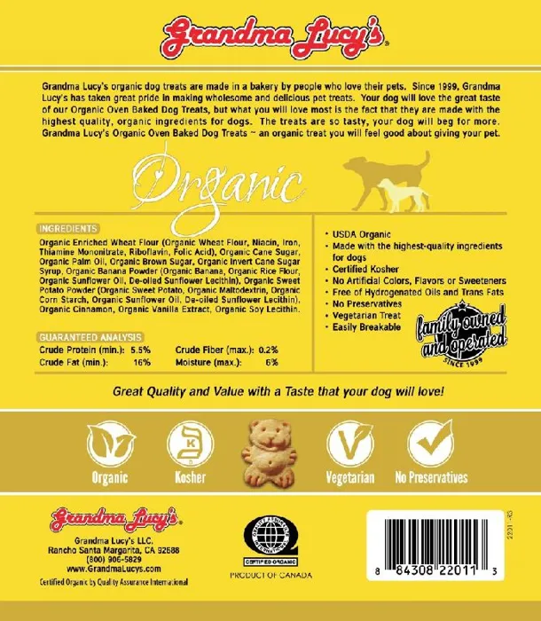 Grandma Lucy's Organic Banana & Sweet Potato 14oz