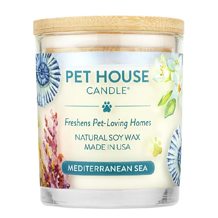 Pet House Candle Mediteranean Sea 8.5 Oz 3/case