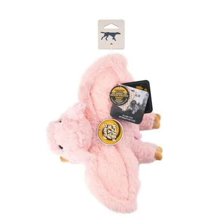 Tall Tails Dog Toy Plush Flying Pig 12"