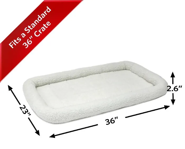 Midwest Quiet Time Pet Bed 36"x23" Sheepskin