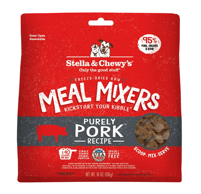 Stella & Chewy's Fd Dog Pork Meal Mixer 3.5-oz