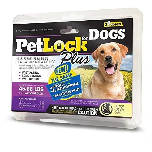 Pet Lock Plus Large Dog 45-88 Lbs 3 Pk