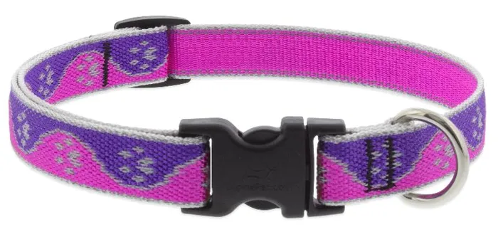 Lp Lupine 3/4" Highlights Pink Paws Collar 9-14"