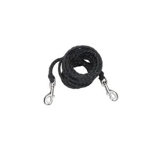 Poly Big Dog Tie Out - Black 3/8" X 15'