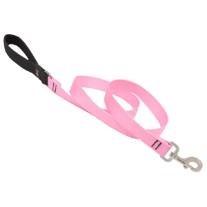 Lupine Dog Leash - Solids Pink "4 X 1"