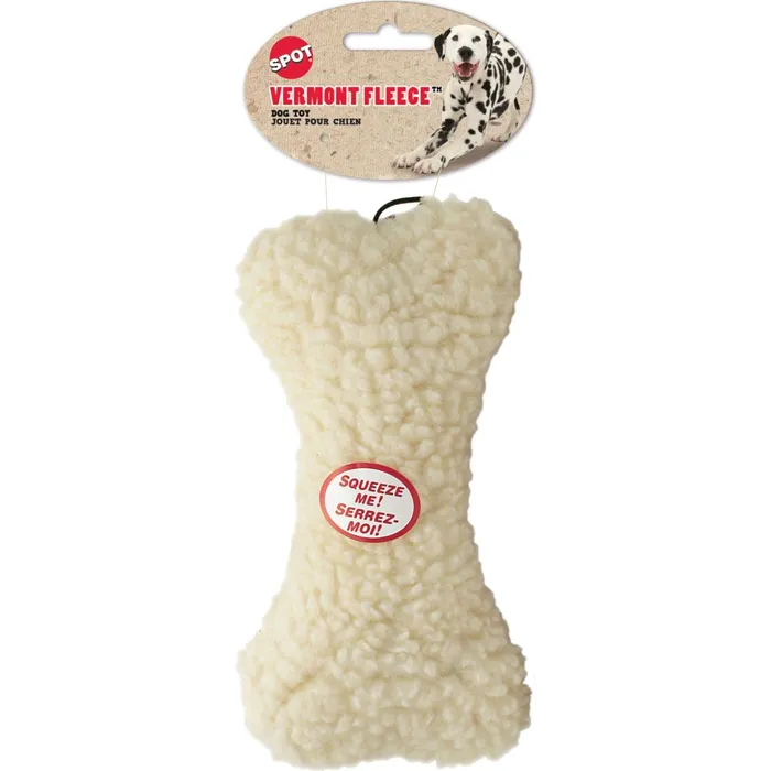Spot Vermont Fleece Bone Dog Toy 9"