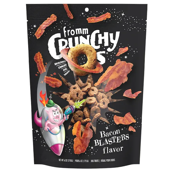 Fromm Dog Crunchy Os Bacon Blasters Treat 6-oz