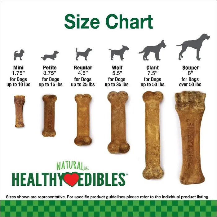 Healthy Edibles Roast Beef Flavor Wolf Size 2-pk