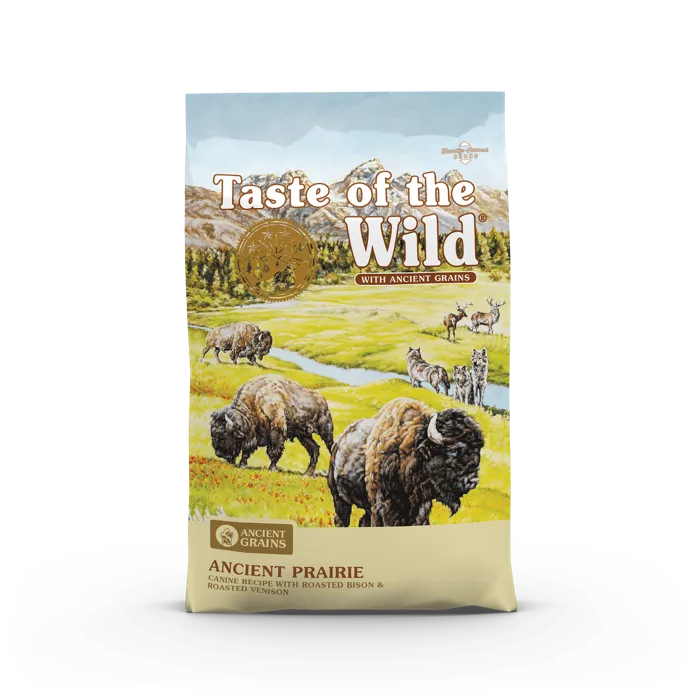 Ancient Prairie Roasted Bison, Roasted Venison & Ancient Grain Recipe Dry Dog Food 14-lb