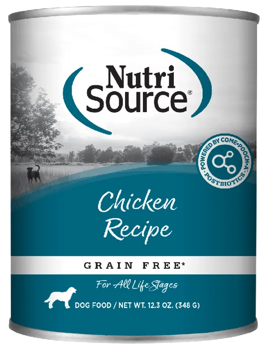 Nutrisource Grain Free Canned Chicken Dog Food 13-oz