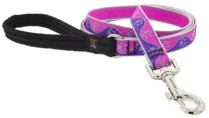3/4" Pink Paws Leash 4 Foot