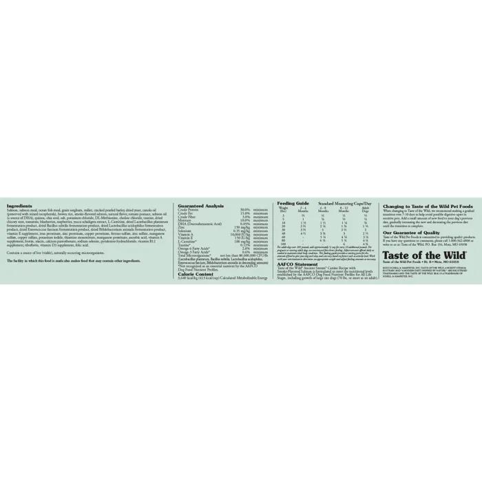 Ancient Stream Smoked Salmon & Ancient Grain Recipe Dry Dog Food 14-lb