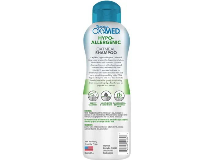 Tropiclean Oxymed Hypoallergenic Shampoo 20-oz